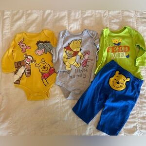 Disney Baby Long Sleeve Outfit Set 3-6 Months, Set of 3